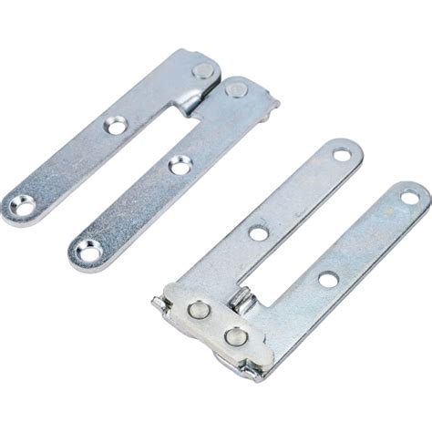 Ломберная петля Левша плоская, 130x15 мм, сталь, 2 шт. цинк У8-3319.Ц ...