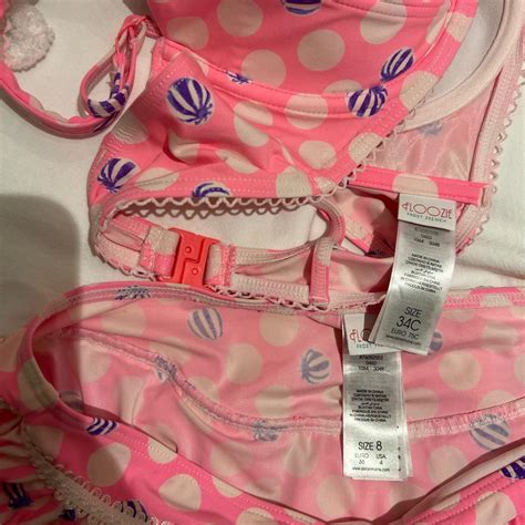 Pink Floozie Frost French Bardot Bikini Top And Depop