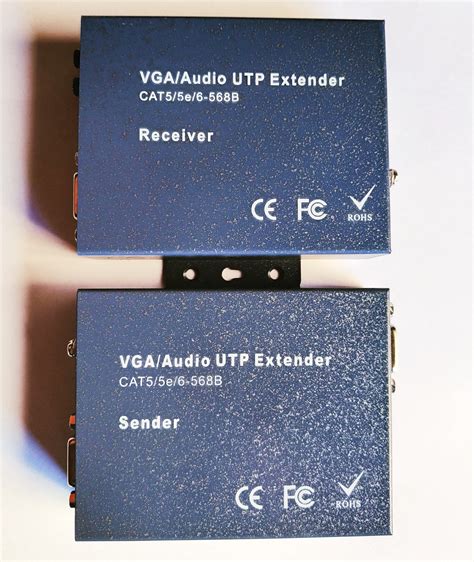 удлинитель vga по витой паре 200м - extender vga-50ad