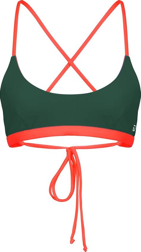 Sūndar Swim The Matanza Bikini Top Green Neon Orange Reversible ShopStyle