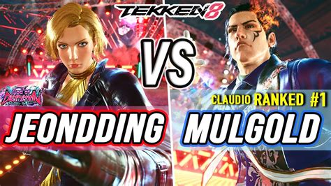 T Jeondding Nina Vs Mulgold Ranked Claudio Tekken High