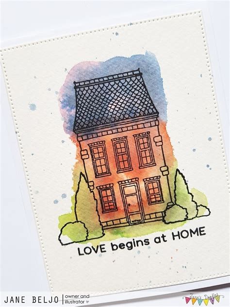Janes Doodles Home Clear Stamp Stempelset Jd073