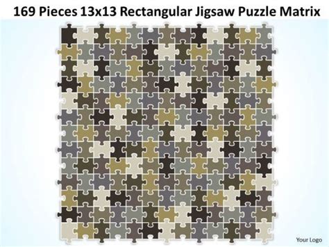 Consulting Diagram 169 Pieces 13x13 Rectangular Jigsaw Puzzle Matrix Strate