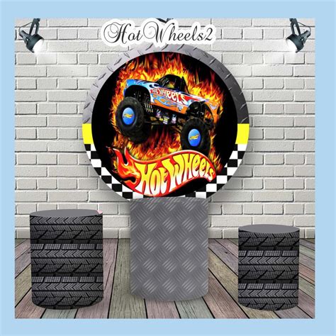 Kit Painel De Festa E Capas Cilindros Hot Wheels Elo