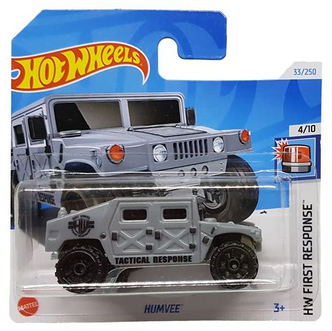 Hot Wheels Humvee Hw First Response Htb Short Card Tactical Response Mattel