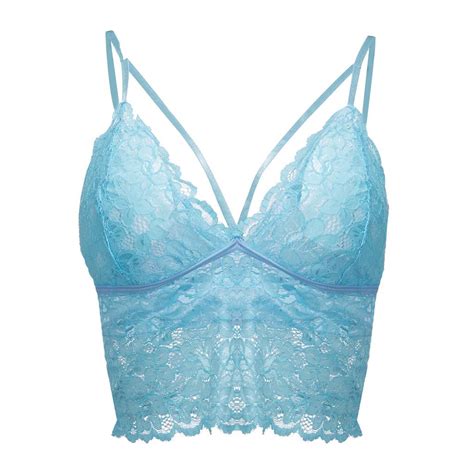 Buy Women Plus Size Vest Crop Wire Free Lingerie Sexy V Neck Underwear Bra At Affordable Prices