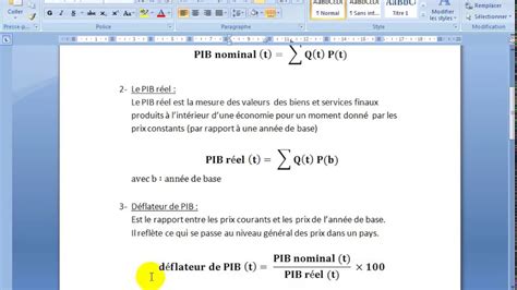 Macroéconomie S2 Partie 3 Le Pib 22 Pib Nominal Et Pib Réel Youtube