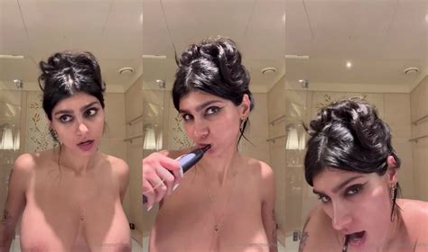 Mia Khalifa Nude Teethbrushing OnlyFans Video Leaked