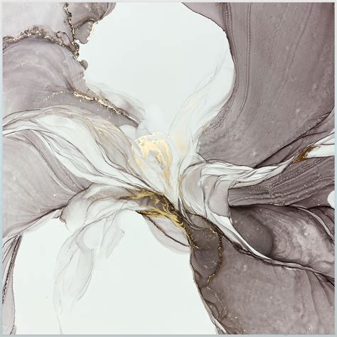 Розовая картина с золотом 70х100 м чернилами «Лючия II», флюид ink ...