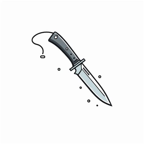 Premium Vector Knife Illustration Cartoon Drawing Vector Design