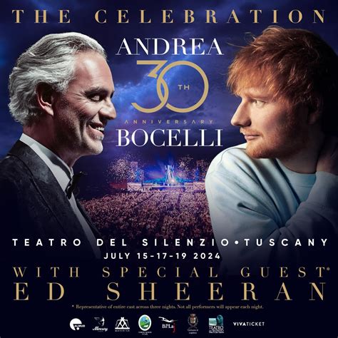 TEATRO DEL SILENZIO 24 with special guest ED SHEERAN July 15 - 17 -19 