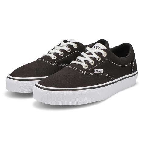 Vans Women's Doheny Lace Up Sneaker - Black/B | SoftMoc.com