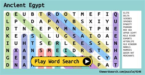 Ancient Egypt Word Search