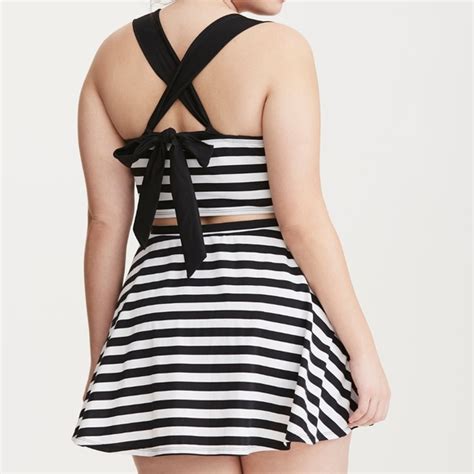 Torrid Swim Torrid Striped Halter Bikini Swimsuit Top X Poshmark