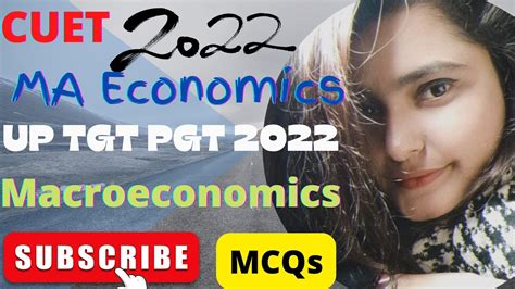 Cuet Ma Economics Entrance Exam Mcqs Ll Up Tgt Pgt Economics