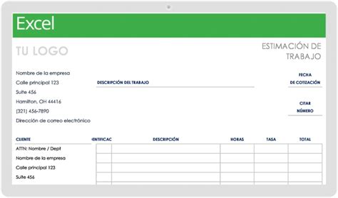 Plantillas De Estimación Gratuitas Smartsheet