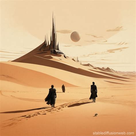 Dune Desert Landscape Design Stable Diffusion Online