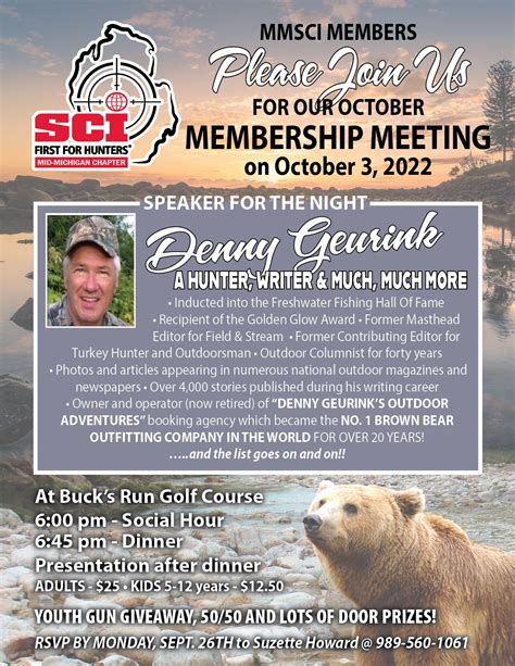 October 2022 Membership Meeting — Mid-Michigan Chapter SCI