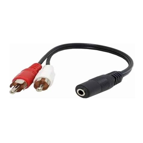 Cable De Audio Plug Jack 3 5mm Hembra A 2x RCA Macho SIPO