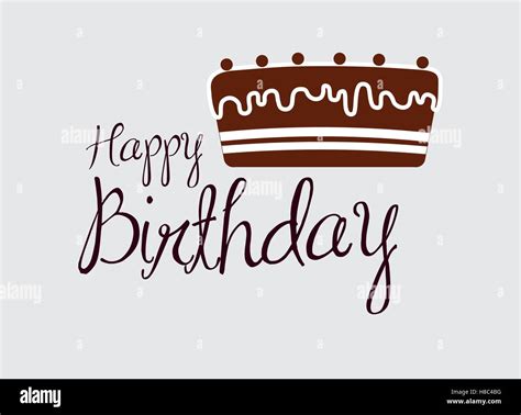 Happy Birthday Cake Stock Vector Image And Art Alamy
