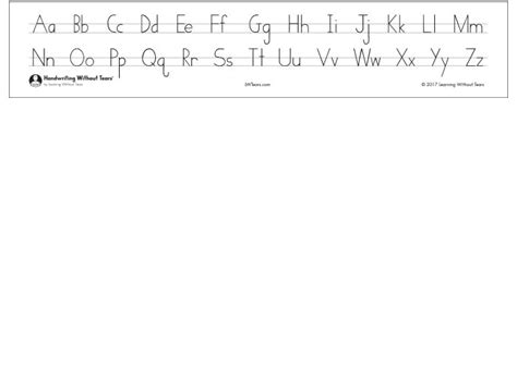 Cursive Alphabet Strips For Desks Free Printable - Printable Word Searches