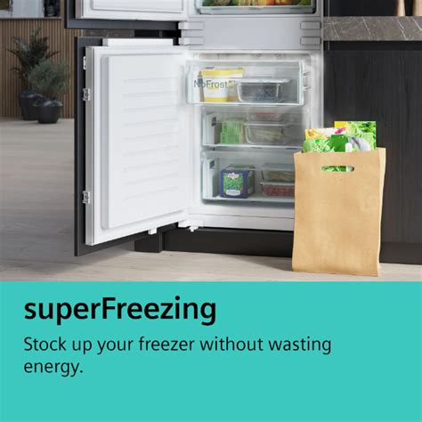 Siemens Iq Nofrost French Door Fridge Freezer With Glass Door In