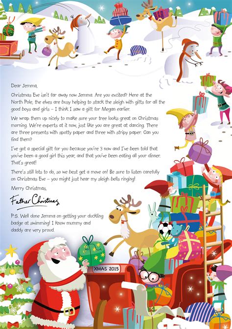 NSPCC Letter From Santa Loading Sleigh 2015 Https Nspcc Org