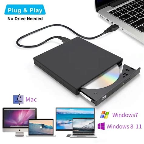 USB 2.0 внешний DVD-RW записывающее устройство для компакт-дисков ...