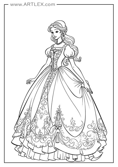 free princess coloring pages 8