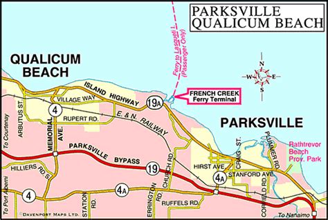 Map of Parksville/Qualicum Beach, Vancouver Island - British Columbia ...