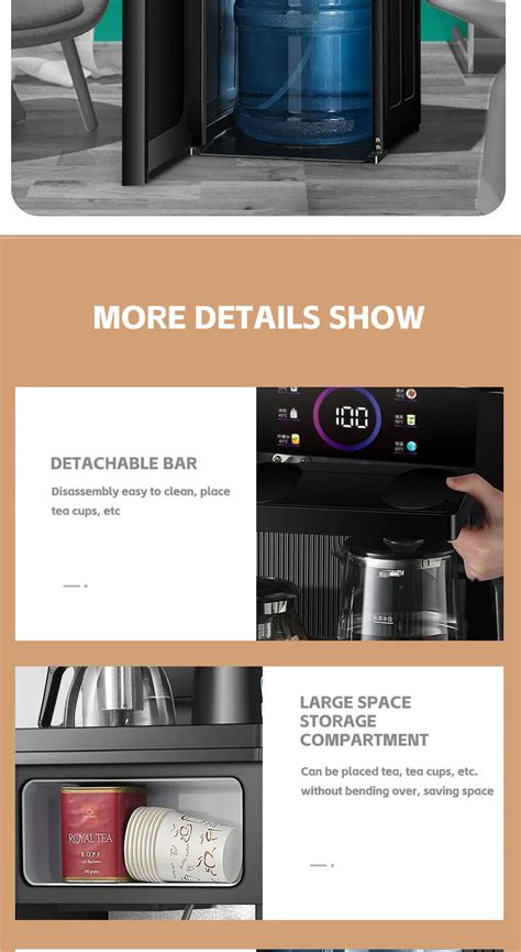 Remote Control Multi Function Vertical Drinking Cold Hot Tea Bar Machine Water Dispenser Machine