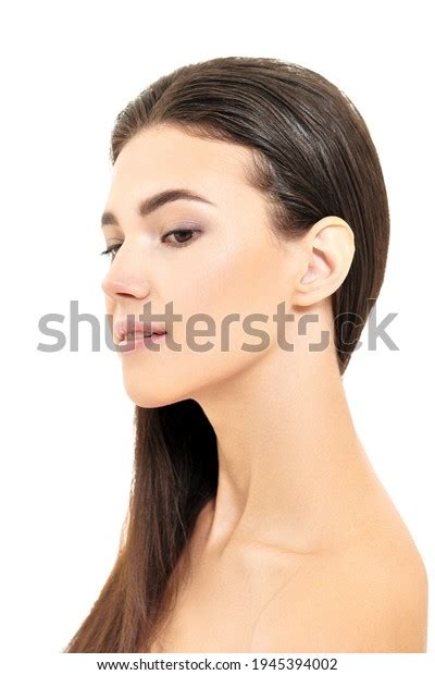 Portrait Beautiful Naked Brunette Girl Light Stock Photo 1945394002 Shutterstock