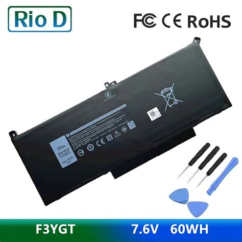 F3YGT Laptop Battery For Dell Latitude 12 7000 E7280 E7290 E7380 E7390