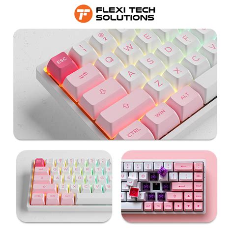 Akko Prunus Lannesiana B Plus Fully Assembled Multi Mode Wireless Hot Swap Keyboard Flexi Tech