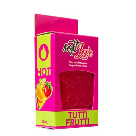 Óleo Comestível Hot Aroma de Tutti Frutti Soft Love ml Sex Shop Flower Love