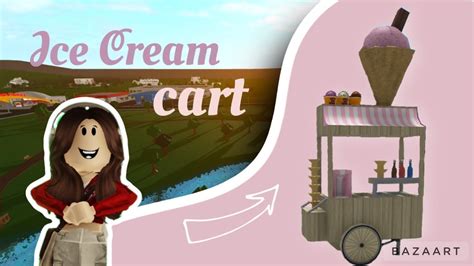 Ice Cream Cart Speedbuild Bloxburg YouTube