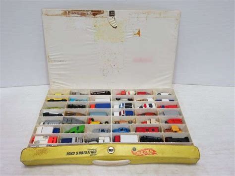 Older Hot Wheels Collector Case And 48 Hot Wheels And Matchbox Cars Case 19 W Albrecht
