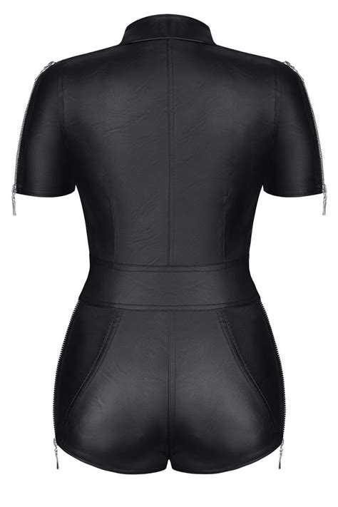 Schwarze Body Catsuits Bodys Club Hot Fashion Odretto Highheels