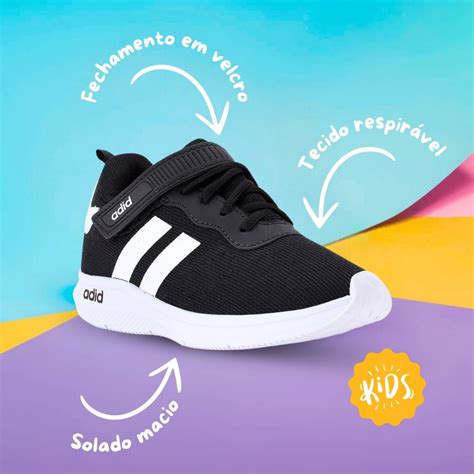 Marca De Tênis Infantil - Tênis Esportivo Infantil Com Velcro Menino Menina Criança volta as ...