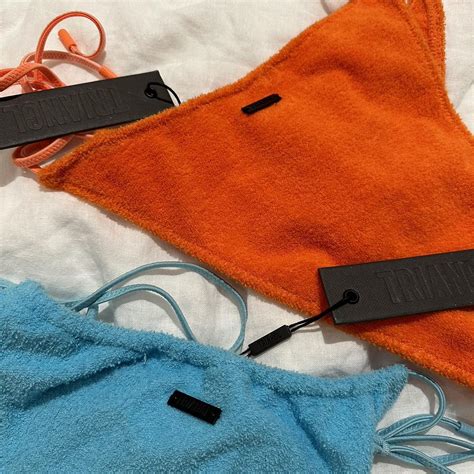 Triangl Tie Side Terry Towel Bikini Bottoms Brand Depop