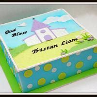 Hot Air Balloon First Birthday Cake Cake By Marjorie Cakesdecor