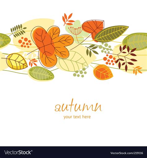 Autumn background Royalty Free Vector Image - VectorStock