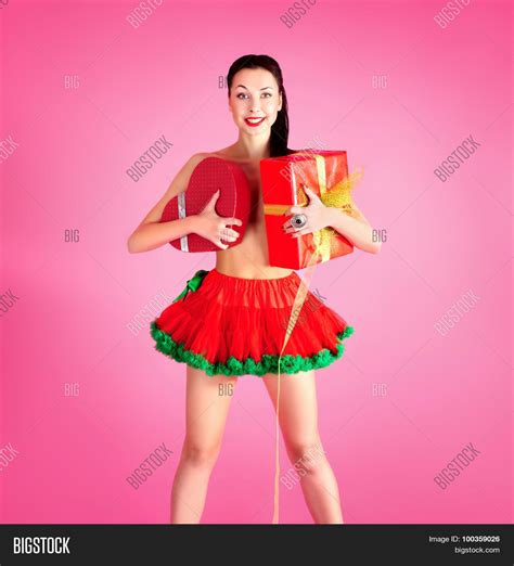 Joyful Naked Girl Red Image Photo Free Trial Bigstock