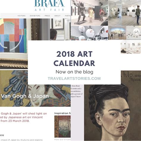 Art. Your Art Calendar for 2018 - Cultural and Art Events