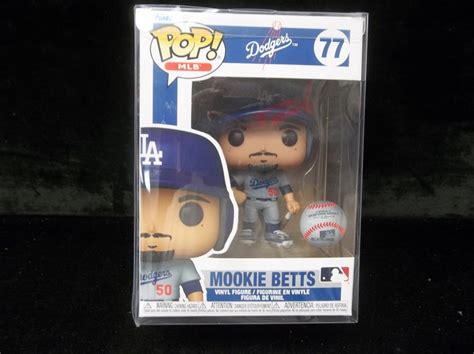 Lot Detail Funko Pop Figures Mlb Mookie Betts Away Jersey