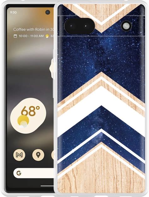 Cazy Hoesje Geschikt Voor Google Pixel 6a Space Wood Bol