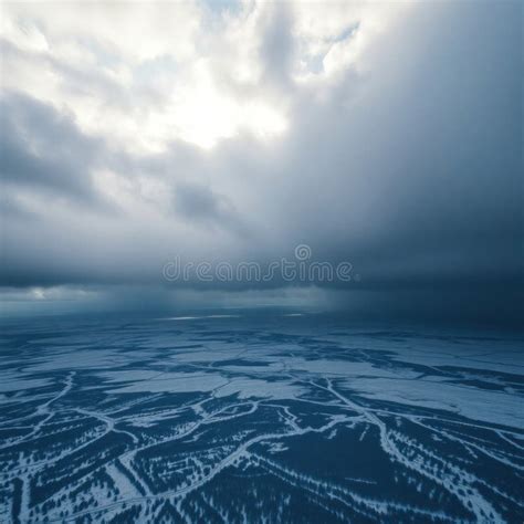 Endless Horizon with Breaking Light Stock Illustration - Illustration ...