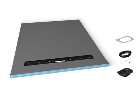 Wedi Fundo Riolito Neo Curblesscurbed Shower Base And Linear Drain