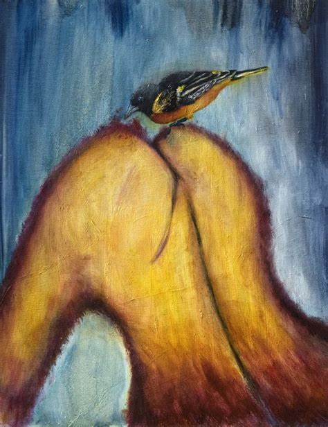 Peachy Nude Painting By Catherine Galfetti Guy Saatchi Art