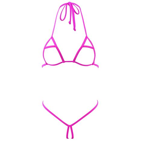 SHERRYLO Micro String Bikini Extreme Women Lingerie Sets Crotchless No Coverage Bikinis G Thong
